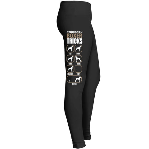Boxer Moms Leggingsstubborn Boxer Tricks Leggings