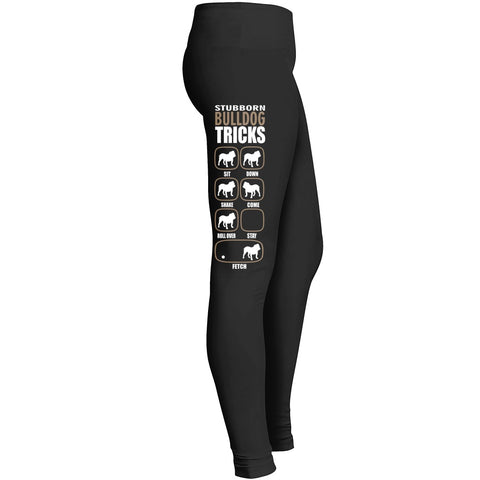 Bulldog Leggingsstubborn Bulldog Tricks Leggings