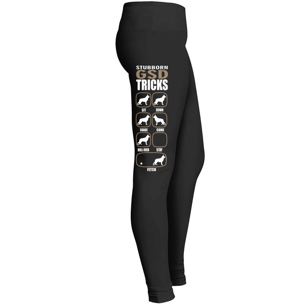 German Shepherd Leggingsstubborn Gsd Tricks Leggings