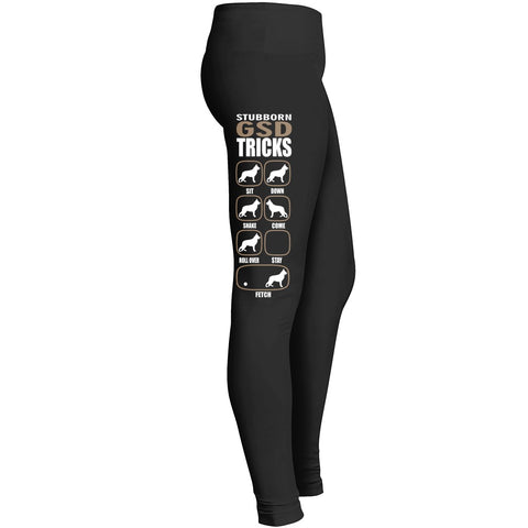 German Shepherd Leggingsstubborn Gsd Tricks Leggings