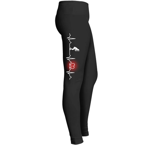 Tennis Guy Heartbeat Leggings Leggings