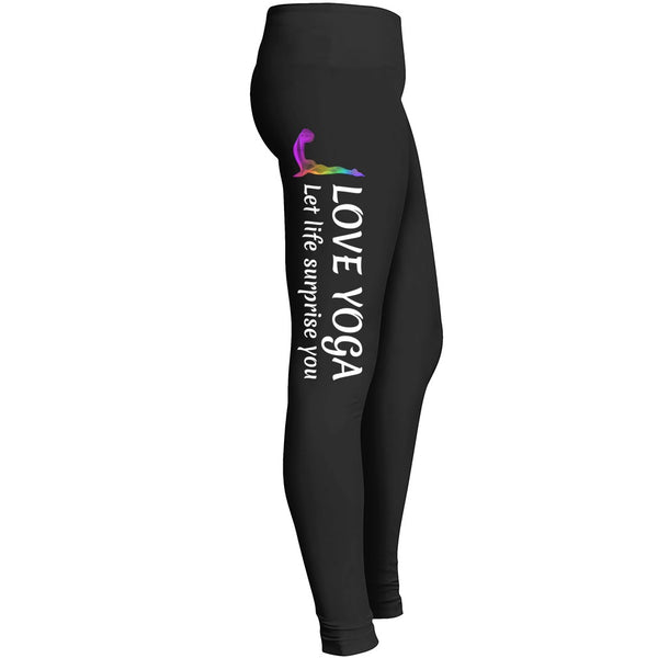 Love Yoga Let Life Surprise You Leggings