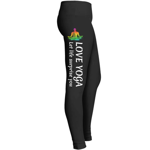 Love Yoga Let Life Surprise You Leggings
