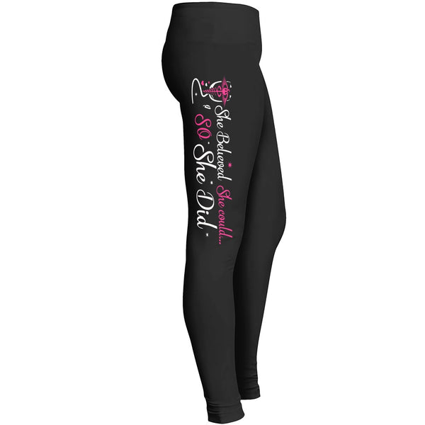 She Believed She Could So She Did Nurse Leggings Leggings