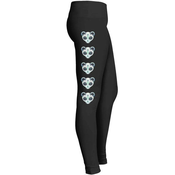 Zombie Ferret Skull Leggings Leggings