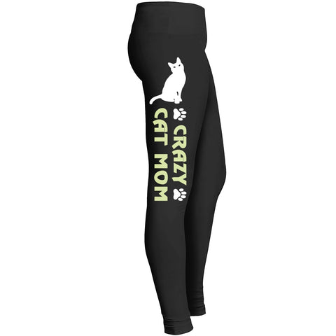 Crazy Cat Mom Leggings Leggings