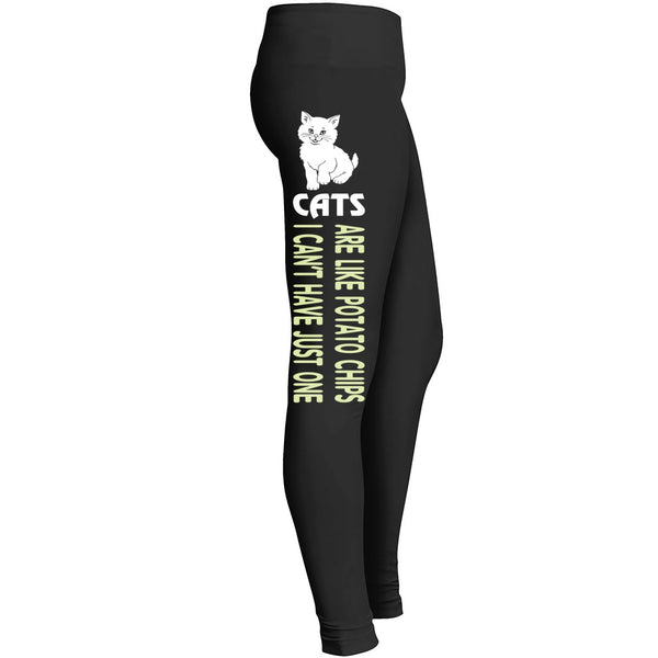 Cats Are Like Potato Chips Pants Leggings