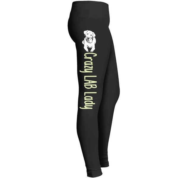 Crazy Lab Lady Labrador Retriever Pants Leggings