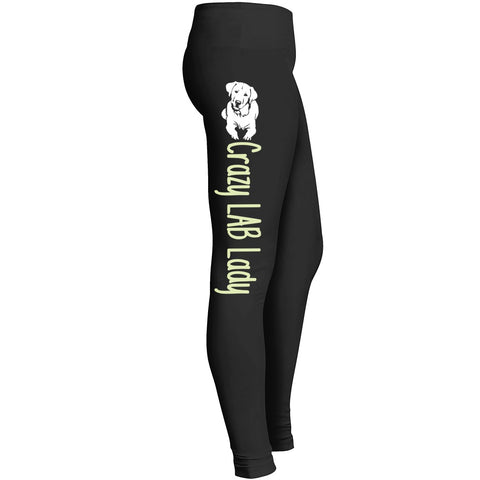 Crazy Lab Lady Labrador Retriever Pants Leggings