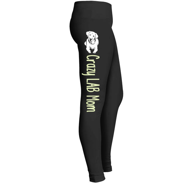 Crazy Lab Mom Labrador Retriever Pants Leggings