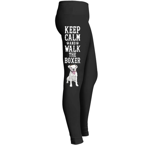 Keep Calm And Walk The Boxer Leggings