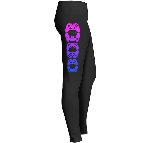 Controller Gamer Leggings V2.0 Hot Pink / Electric Blue Leggings