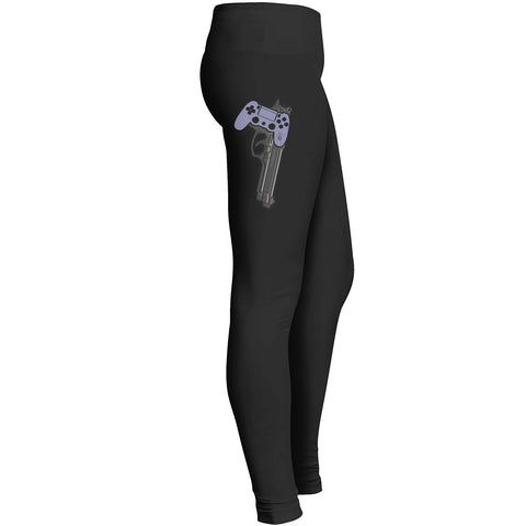 Gunslinger Controller Gamer Leggings Ps4-v2.0 Purple/gray Leggings
