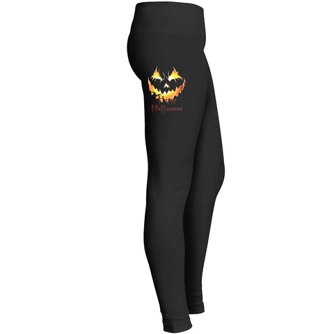 Halloween Jack O Lantern Face Spooky Smile Happy Halloween Scary Design Leggings 