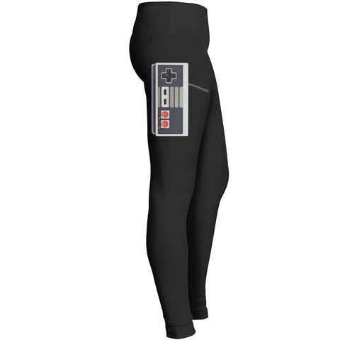 Nes Gamepad Classic Nintendo Console Controller Leggings 80s Nostalgic Artwork Games Gaming Geek 