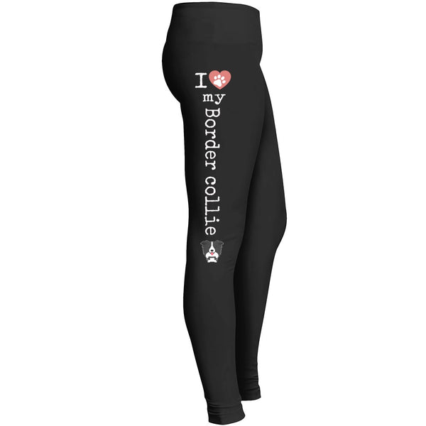 Love Border Collie Leggings
