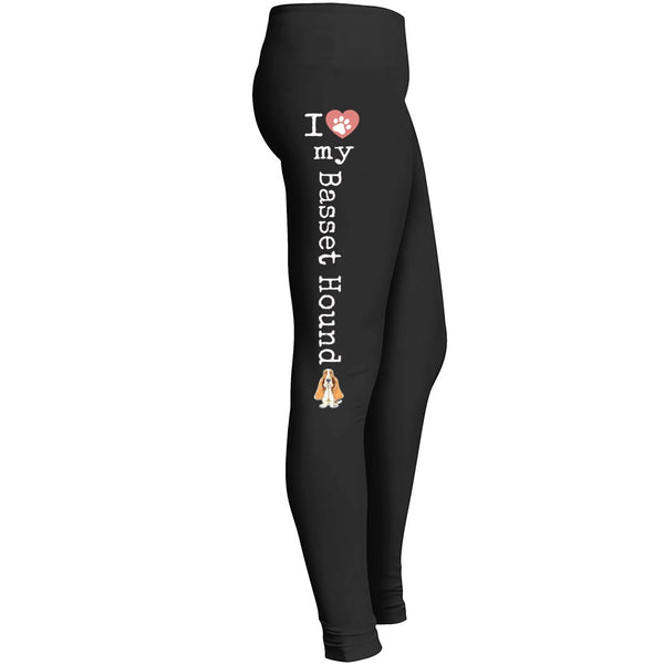 Love Basset Hound Leggings