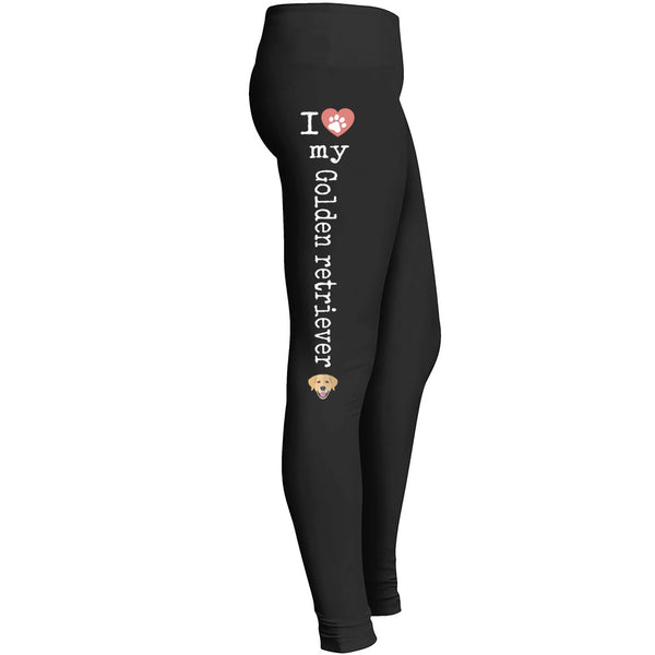Love Golden Retriever Leggings