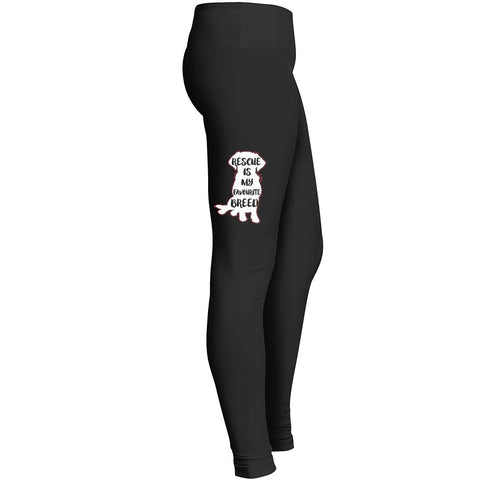 Funny Rescue Is My Favourite Breed Dogs Leggings For Women Leggings