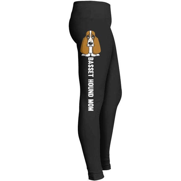 Basset Hound Mom Leggings