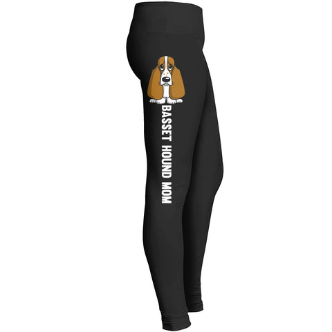 Basset Hound Mom Leggings
