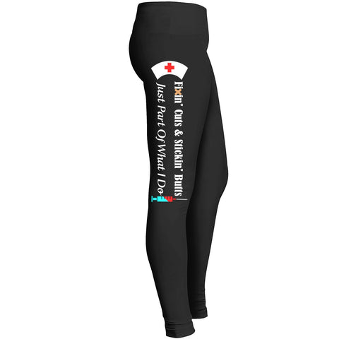 Fixin Cutsstickin Buttsjust Part Of What I Do Leggings
