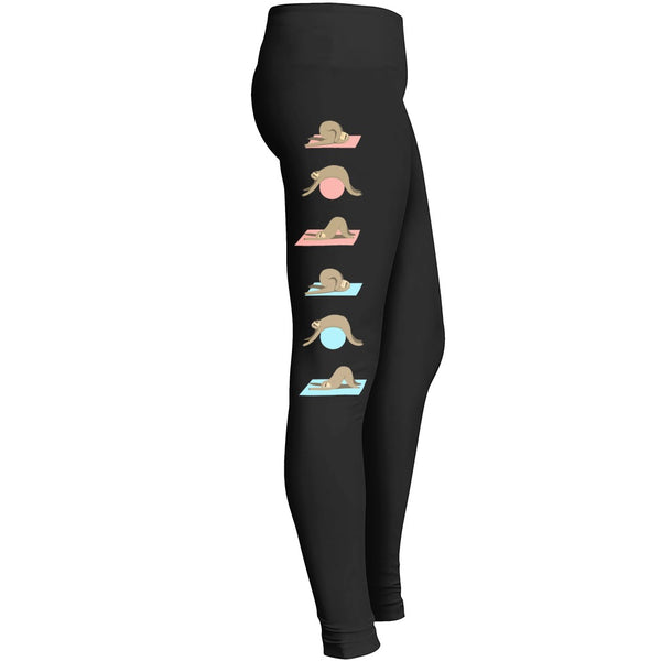 Yoga Leggings For Who Love Slothsloth Yoga Leggings Leggings