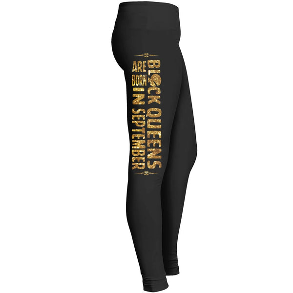 Black Queens Are Born In September Leggings