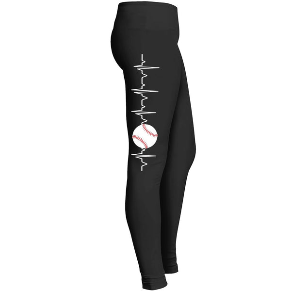 Baseball Heartbeat Leggings