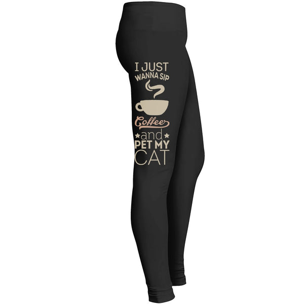 Coffee And Cat Leggings