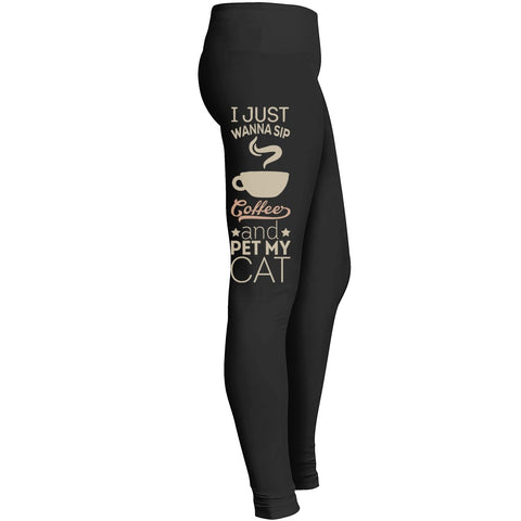 Coffee And Cat Leggings