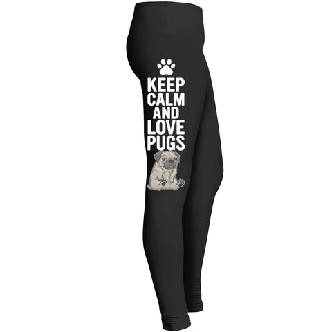 Love Pug Love My Dog Leggings