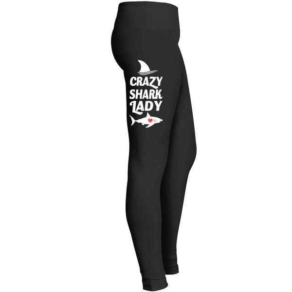 Crazy Shark Lady Leggings