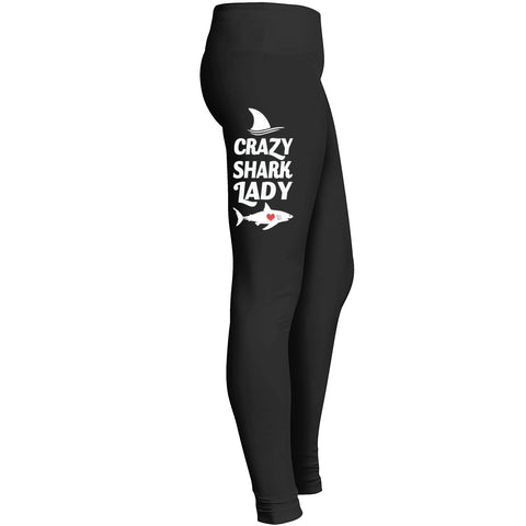 Crazy Shark Lady Leggings