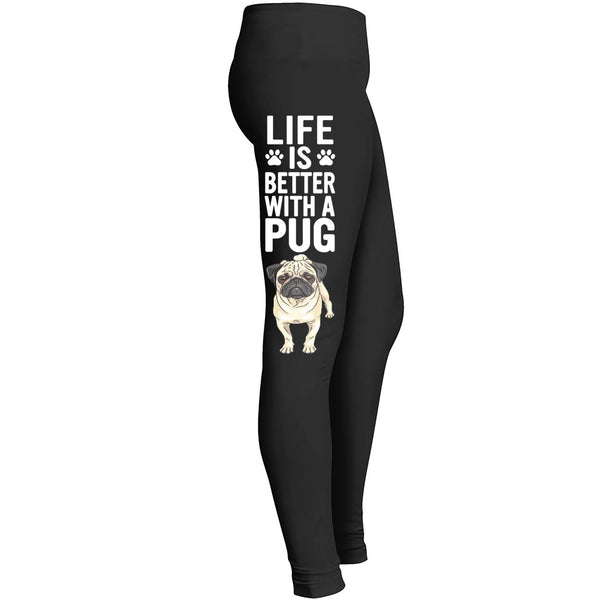 Love Pug Love My Dog Leggings