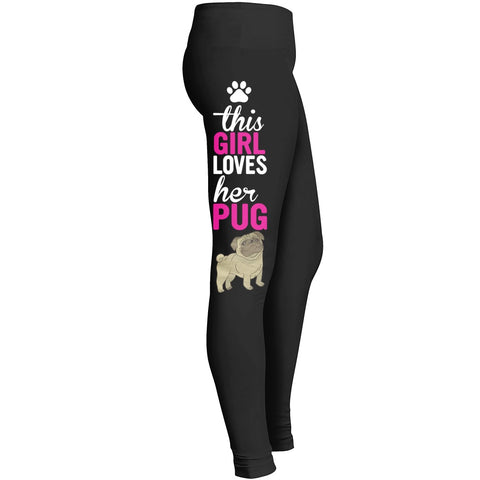 Love Pug Love My Dog Leggings