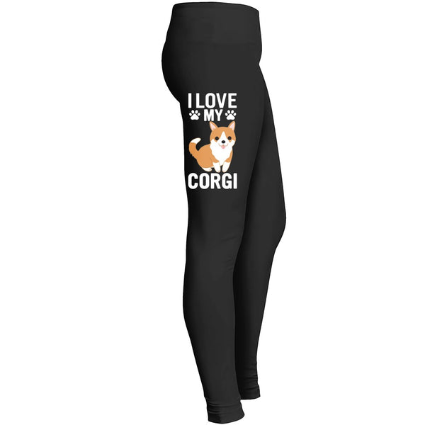 I Love My Corgi Love My Dog Leggings