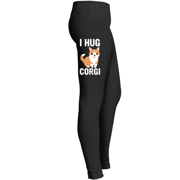 I Hug Corgi Love My Dog Leggings