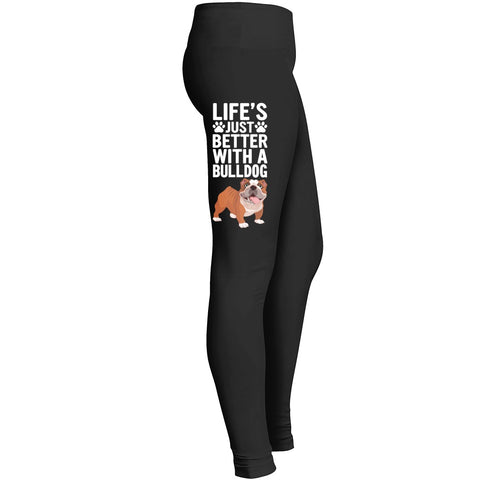 Love Bulldog Love My Dog Leggings