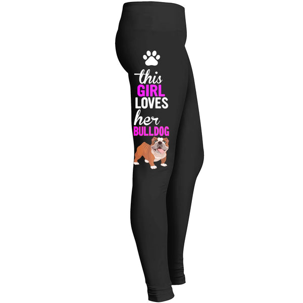 Love Bulldog Love My Dog Leggings
