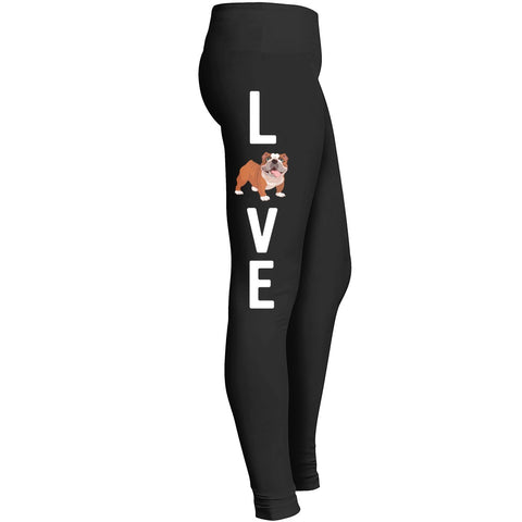 Love Bulldog Love My Dog Leggings