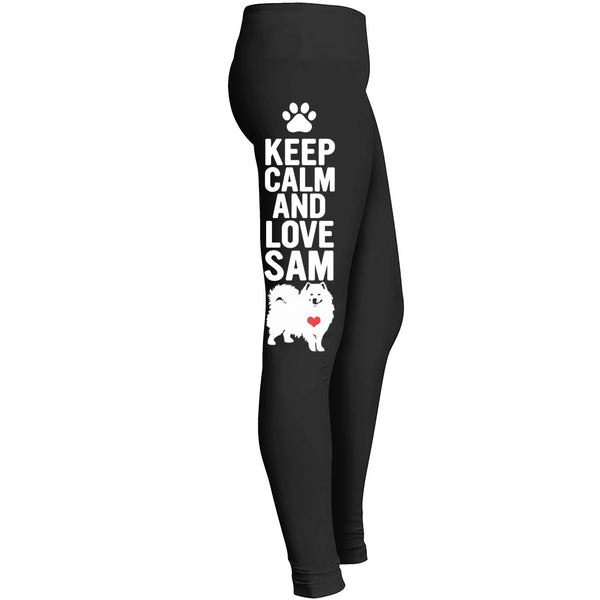 Love Samoyed Dog Leggings