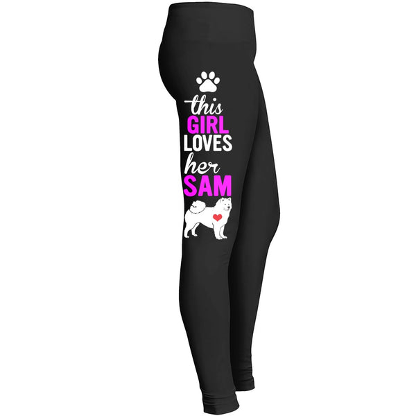 Love Samoyed Dog Leggings