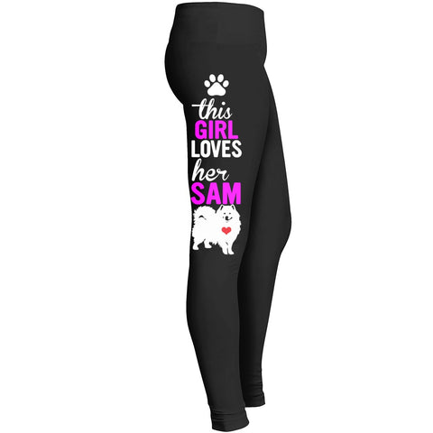 Love Samoyed Dog Leggings