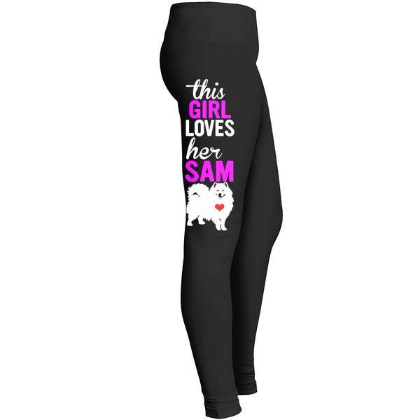 Love Samoyed Dog Leggings