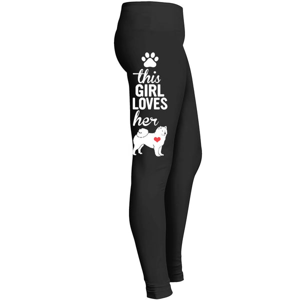 Love Samoyed Dog Leggings