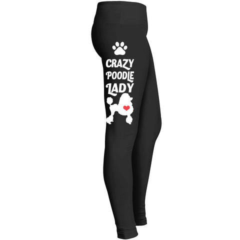 Poodle Lady Dog Leggings