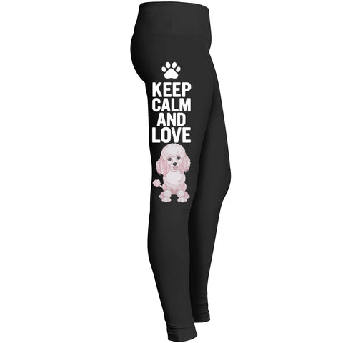 Love Poodle Dog Leggings