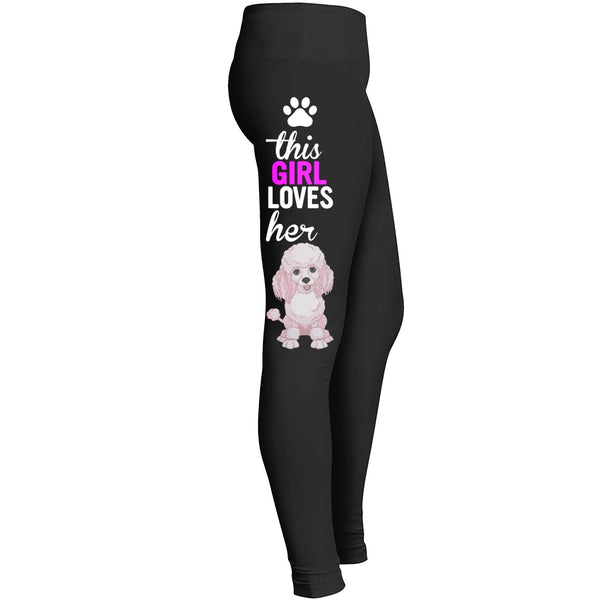 Love Poodle Dog Leggings