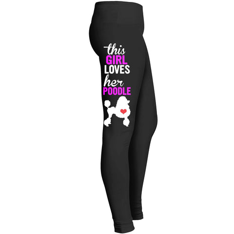 Love Poodle Dog Leggings